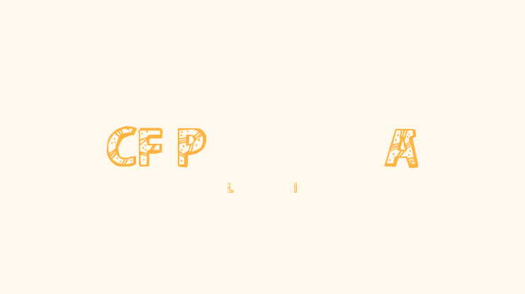 CF Peru Adventure Font