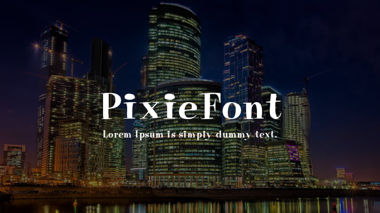PixieFont Font