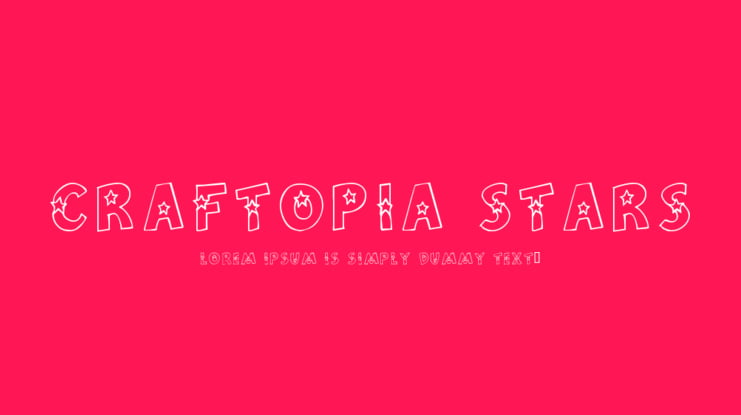 Craftopia Stars Font