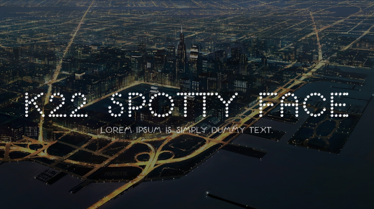 K22 Spotty Face Font