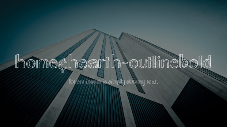 Home&Hearth-OutlineBold Font