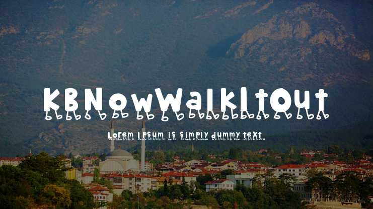 KBNowWalkItOut Font