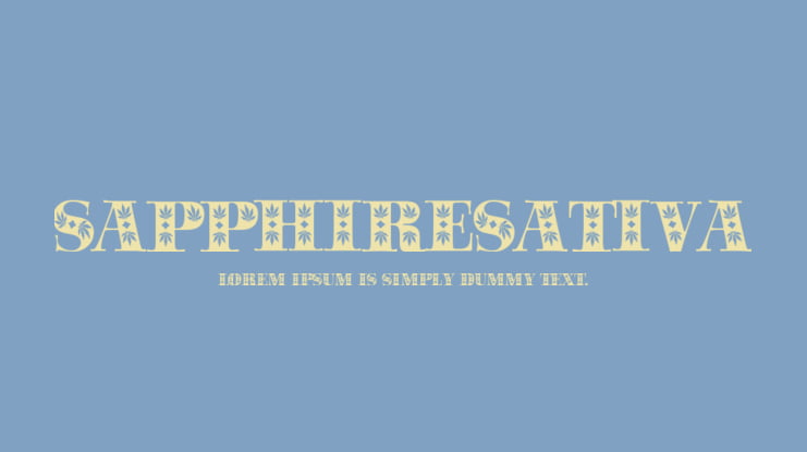 SapphireSativa Font