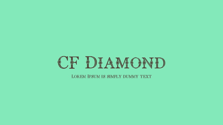 CF Diamond Font