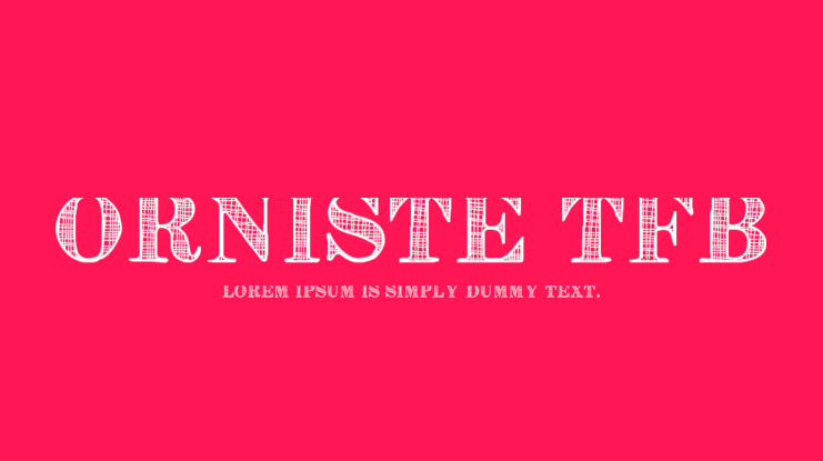 Orniste tfb Font