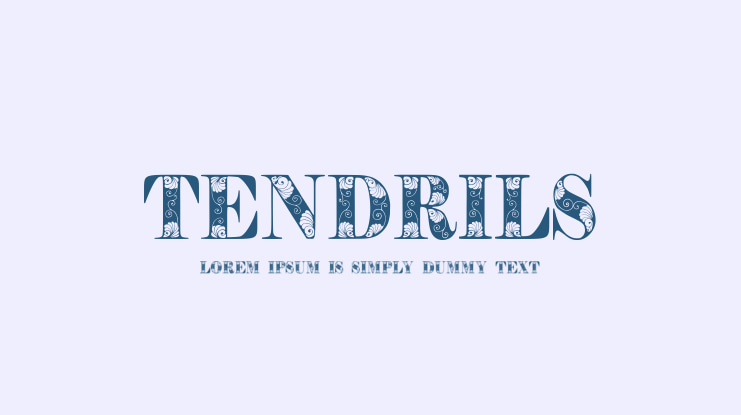 Tendrils Font
