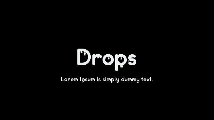 Drops Font