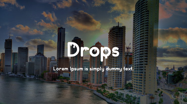 Drops Font