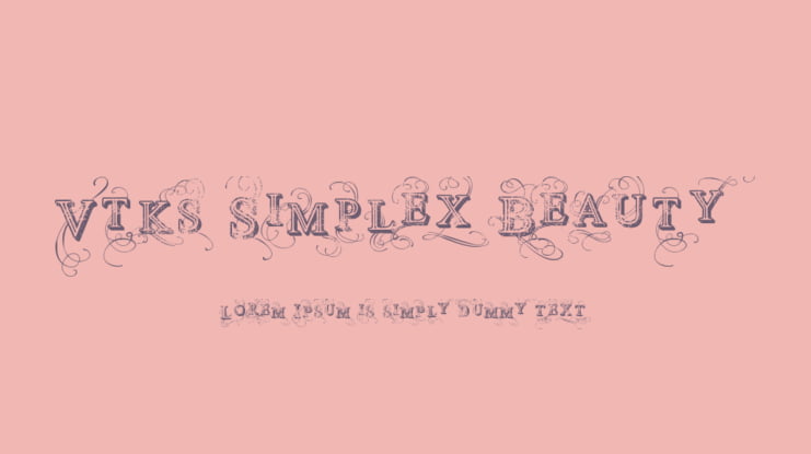Vtks Simplex Beauty 2 Font