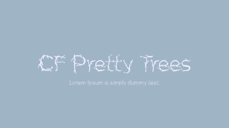 CF Pretty Trees Font