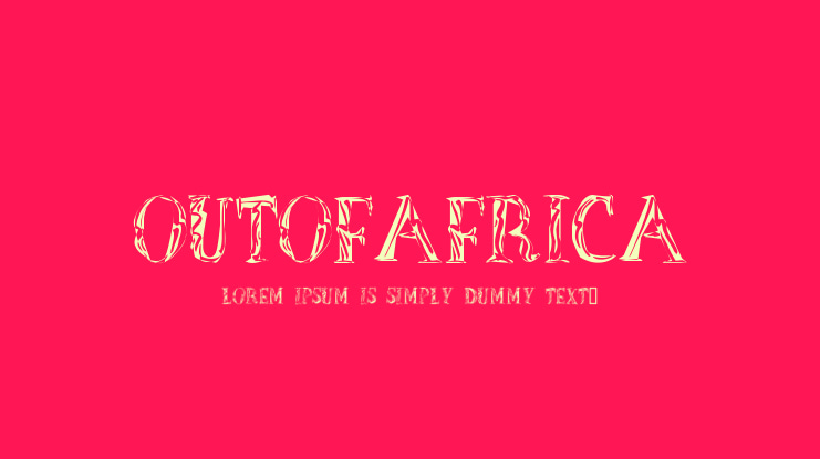OutOfAfrica Font