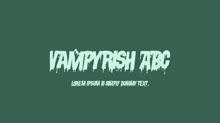 Vampyrish ABC Font