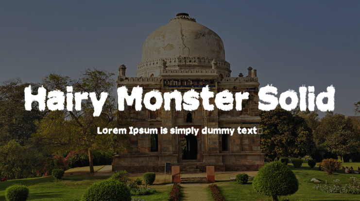 Hairy Monster Solid Font Family