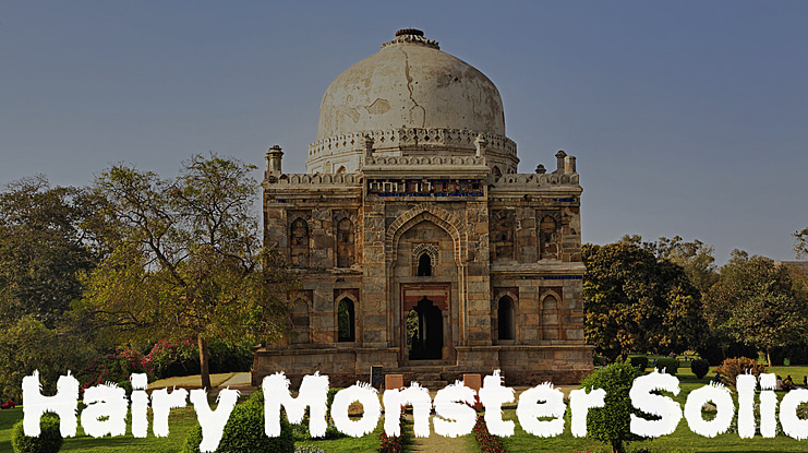 Hairy Monster Solid Font Family