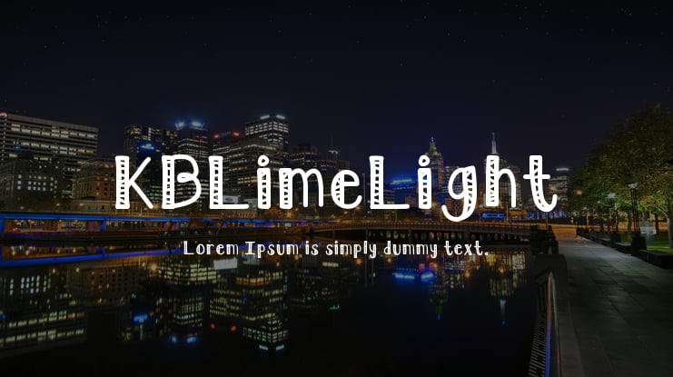 KBLimeLight Font