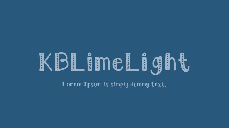KBLimeLight Font