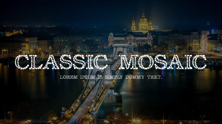 Classic Mosaic Font