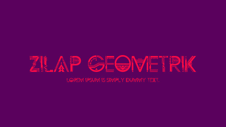 ZILAP GEOMETRIK Font