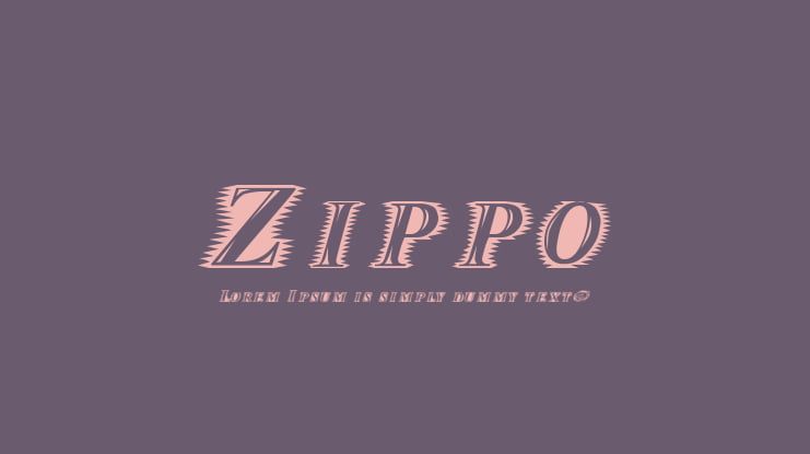 Zippo Font
