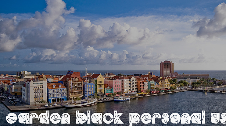 GARDEN BLACK PERSONAL USE Font