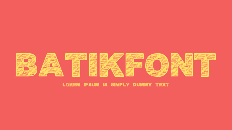 BatikFont1 Font