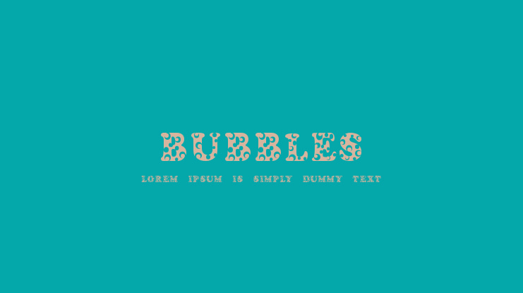 Bubbles Font
