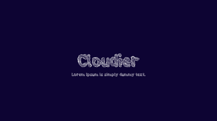 Cloudier Font