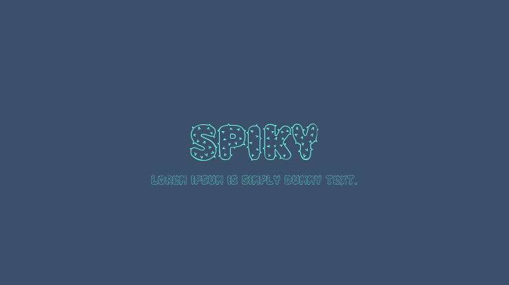 Spiky Font Family