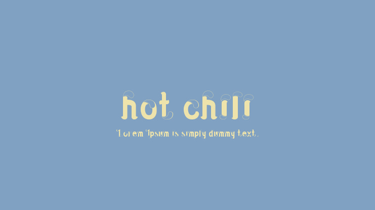 hot chili Font