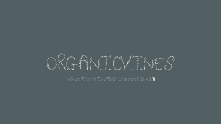 OrganicVines Font