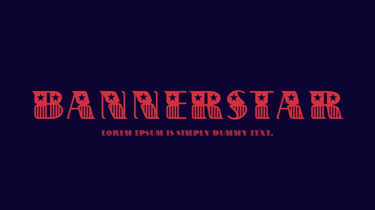 BannerStar Font