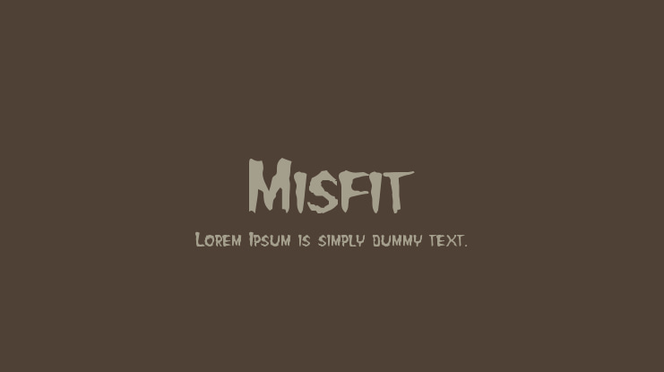 Misfit Font