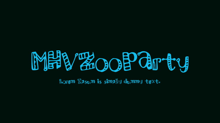 MHVZooParty Font