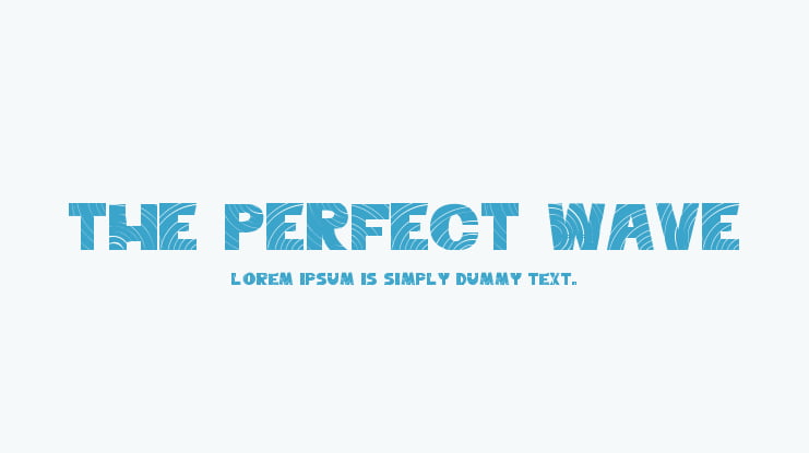 The Perfect Wave Font