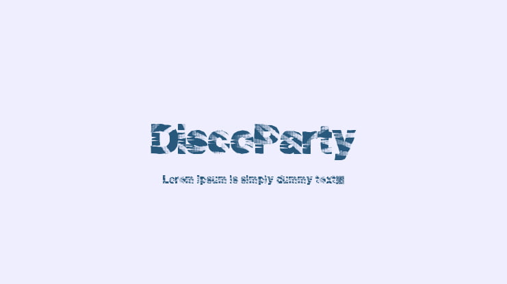 DiscoParty Font