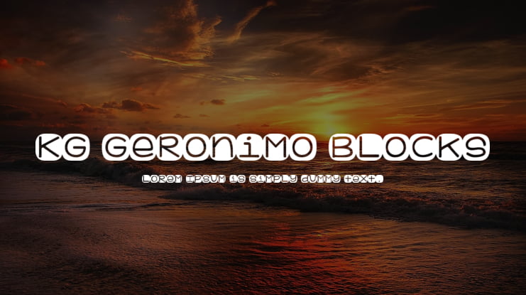 KG Geronimo Blocks Font