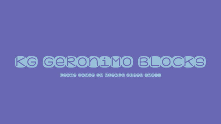 KG Geronimo Blocks Font