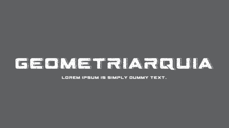 Geometriarquia Font