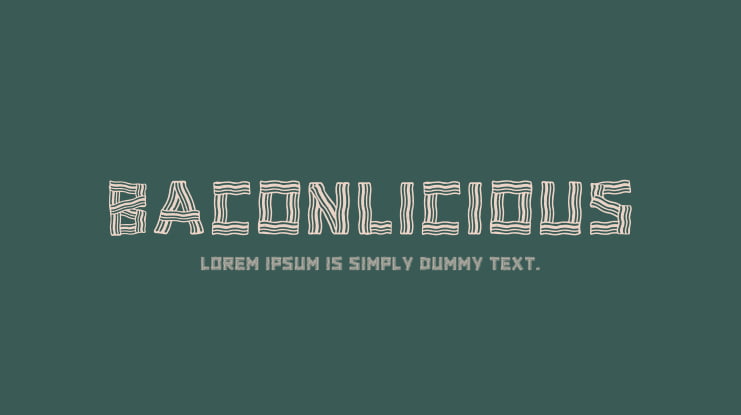 Baconlicious Font