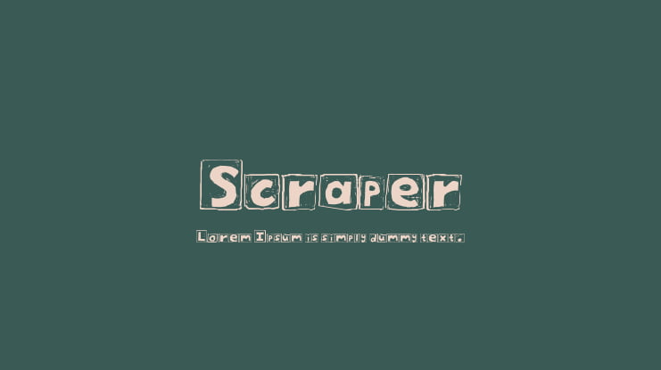Scraper Font