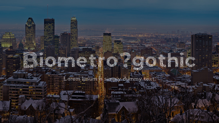 Biometro_gothic Font