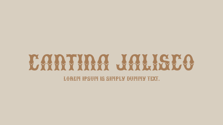 Cantina Jalisco Font