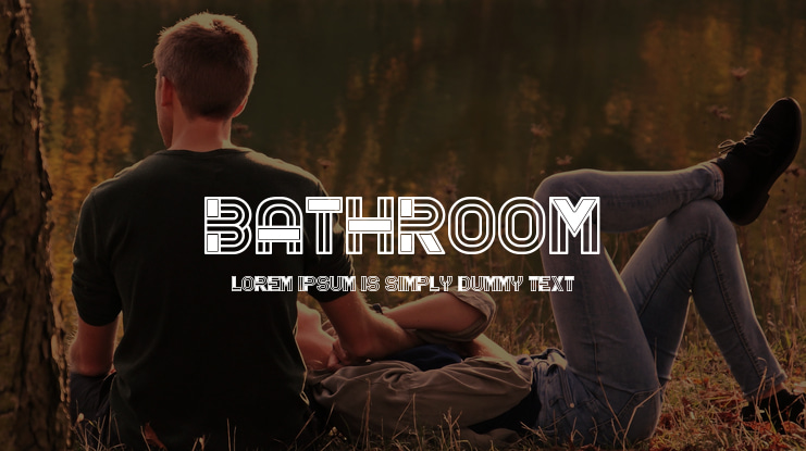 Bathroom Font Family