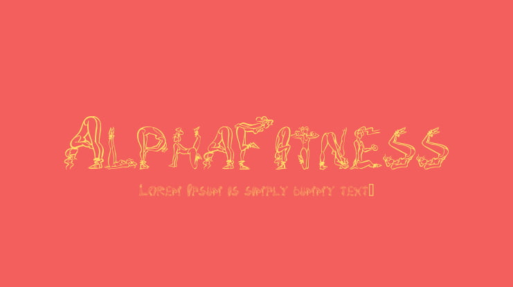 AlphaFitness Font
