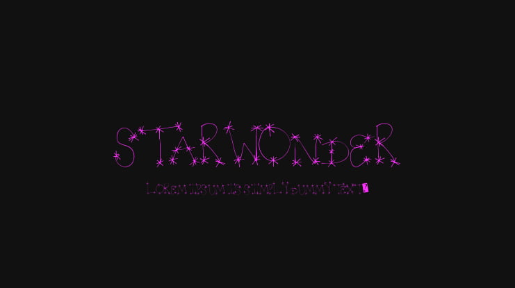 StarWonder Font