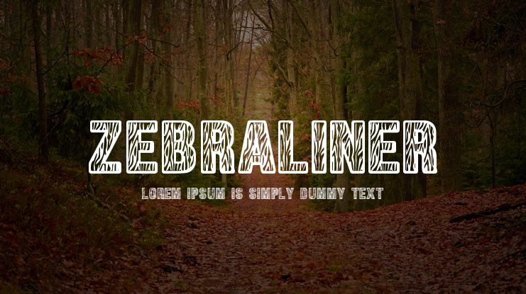 Zebraliner Font