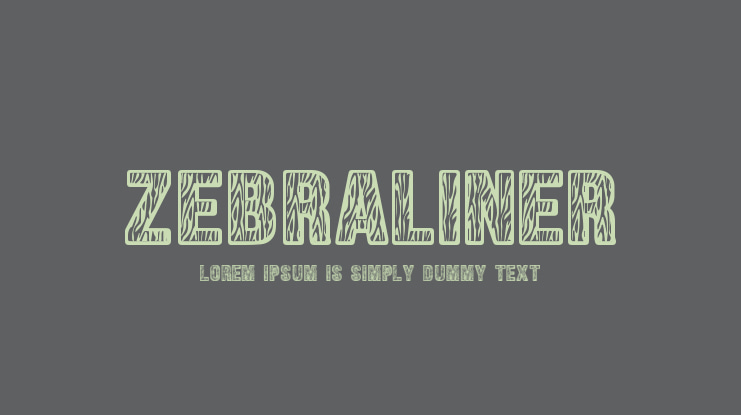 Zebraliner Font