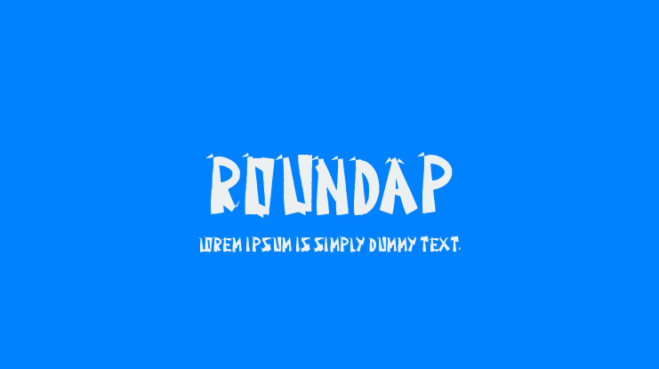 Roundap Font