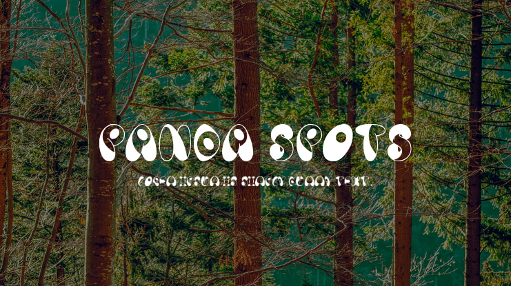 Panda Spots Font