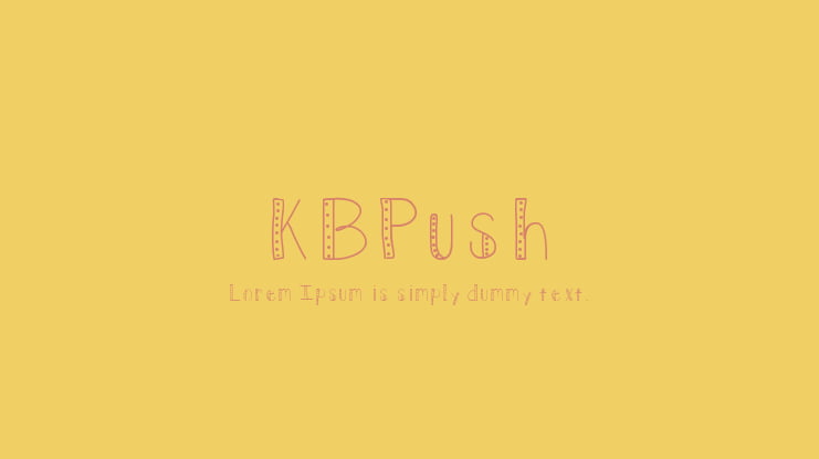 KBPush Font